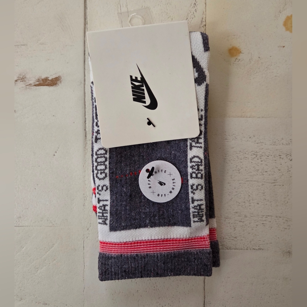Off-White X Nike Crew Socks, Large